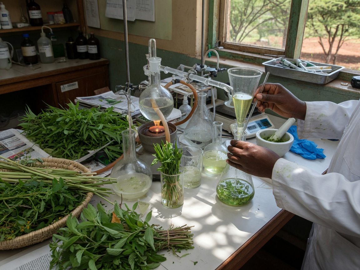 Botanical extraction research in the laboratory